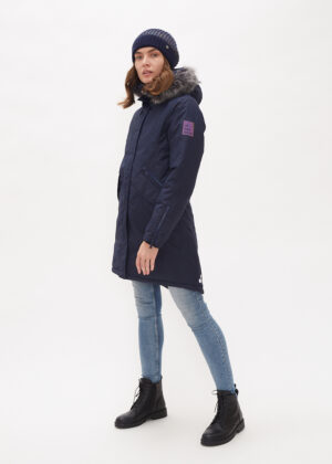 HUPPA  naiste talveparka VIVIAN tumesinine KUNSTKARVAGA(200 gr soojustusega) - Image 6