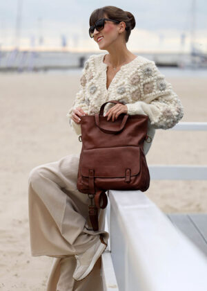 Naturaalnahast seljakott Marco Mazzini - Image 3