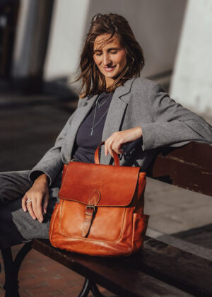 Naturaalnahast seljakott Marco Mazzini - Image 8