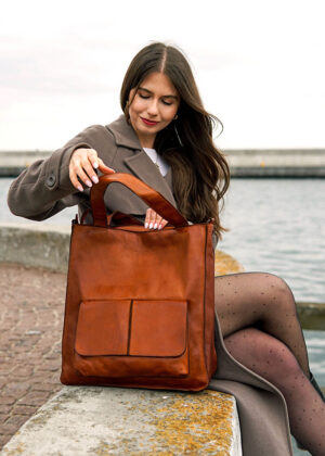 Moteriška natūralios odos rankinė Marco Mazzini - Image 2