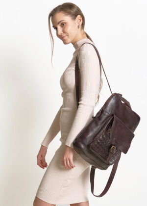 Naturaalnahast seljakott Marco Mazzini - Image 3