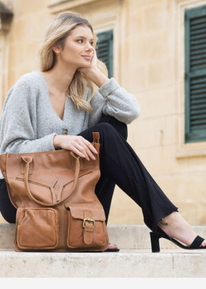 Naturaalnahast naiste käekott Marco Mazzini - Image 2