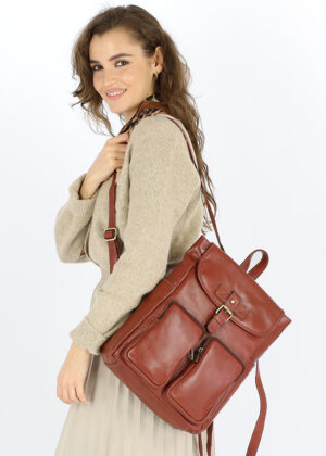 Naturaalnahast seljakott Marco Mazzini - Image 2