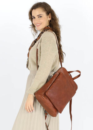 Naturaalnahast seljakott Marco Mazzini - Image 2