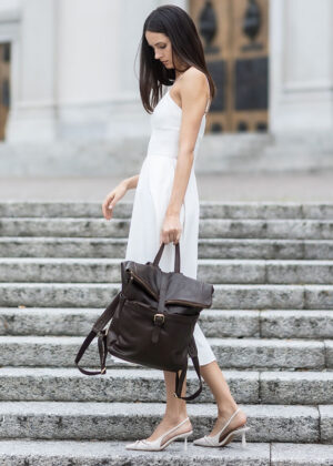 Naturaalnahast seljakott Marco Mazzini - Image 9