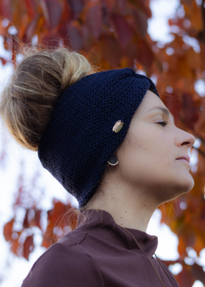 BEHMO Eesti käsitöö meriino peapael TUMESININE naistele ja tüdrukutele-UUDIS-KOHE LAOS - Image 1