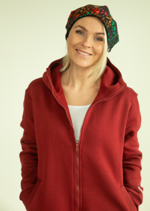 YEMI DISAIN bordoopunane pikk kapuutsiga pusa-jakk- L ja XL- KOHE LAOS - Image 4