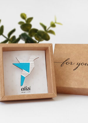 Rankų darbo medinė sagė Lind blue-BOOK IN STOCK-BACK PRDER - Image 2