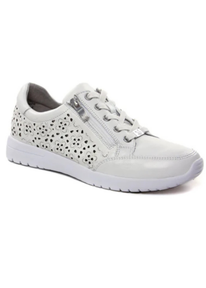 CAPRICE  NATURAALNAHAST valged kõrvalt lukuga naiste vabaaja jalatsid-KOHE LAOS-HEA HIND - Image 2