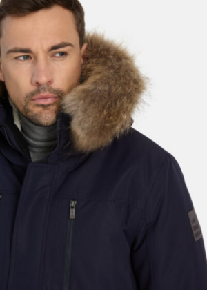 HUPPA meeste talveparka David 1 tumesinine NATURAALKARVAGA 200 grammi soojustusega-vihma ja tuulekindel-TARNEAEG kuni 5 tööpäeva - Image 5