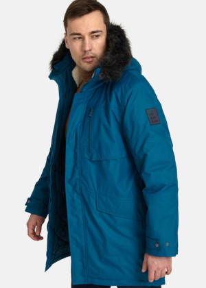 HUPPA meeste talveparka David petrool sinine KUNSTKARVAGA 200 grammi soojustusega-vihma ja tuulekindel-Tarneaeg kuni 5 päeva - Image 2