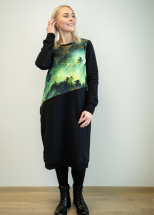 Stiilne must taskutega pusakleit Rabamets-UUDIS- suurus M(38-40)-kohe laos - Image 3