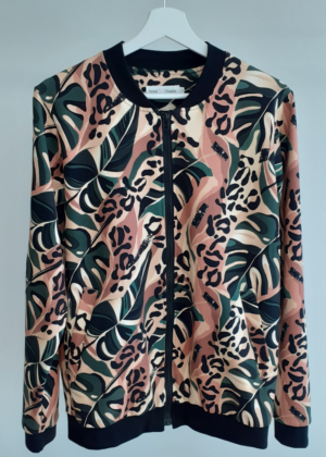 Stilinga medvilninė striukė "bomber" Monstera - NAUDOJAME SEVEN dydžio M (38-40) - Image 4