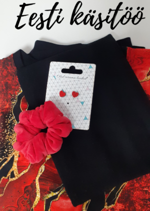 Stiilne must  pusa Marmor punane- Kohe laos suurused  M, L, XL, XXL-SUPER HIND - Image 5