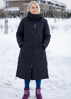Huppa naiste talvemantel Eira must (300 gr soojustusega)-super hind - Image 15