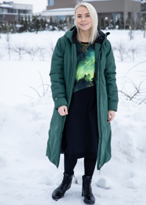 Stiilne must taskutega pusakleit Rabamets-UUDIS- suurus M(38-40)-kohe laos - Image 2