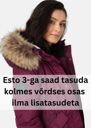 Huppa naiste talveparka Vivian bordoolilla naturaalkarvaga 200 gr soojustusega-kohe laos-SUPER HIND - Image 7