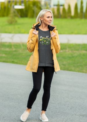 FIVE SEASONS mahe kollane  naiste kevad-sügis jope Calea- KOHE LAOS-SUPER HIND - Image 2