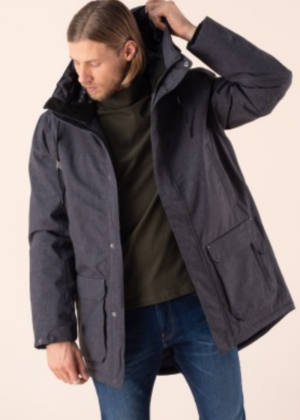 FIVE SEASONS vee ja tuulekindel hall meeste sügis-talvine ülemineku parka FLO-KOHE LAOS VIIMANE L-suurus-SUPER HIND - Image 2