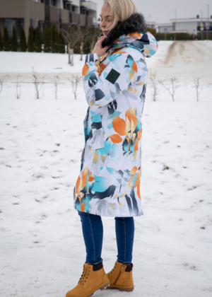 HUPPA pikem mustriline naiste talveparka Vienna-kohe laos  viimased - Image 3