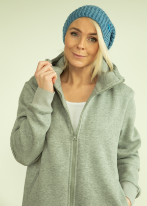 YEMI DISAIN helehall pikk kapuutsiga pusa-jakk-tellimisel - Image 2