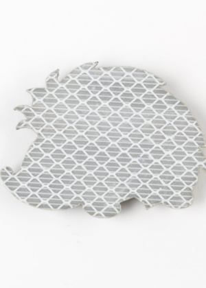 BAIA DECOR helkur-pross siilipoiss valge-KOHE LAOS