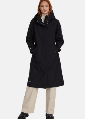 Huppa kevad-sügis mantel (ilma soojustuseta) Amanea must -UUDIS - Image 1