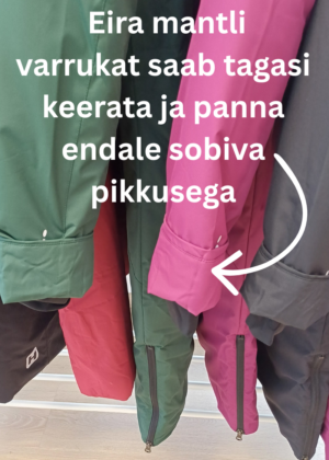 Huppa naiste talvemantel Eira must (300 gr soojustusega)-super hind - Image 6