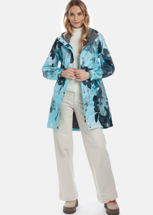 HUPPA  naiste kevad-sügis parka Janelle sinise kirju -UUDIS-PIIRATUD KOGUS - Image 4