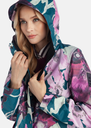 HUPPA naiste kevad-sügis parka Janelle petroolroheline kirju 40 gr soojustusega-UUDIS - Image 3