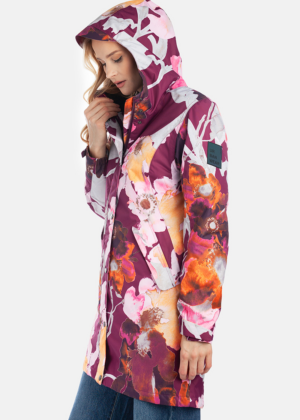 HUPPA  naiste kevad-sügis parka Janelle bordoo lilleline 40 gr -UUDIS - Image 5