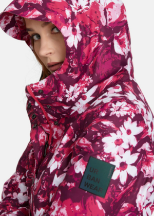 HUPPA naiste kevad-sügis parka Janelle bordoo lilleline (40gr soojustusega)-KOHE LAOS-SUPER HIND - Image 6