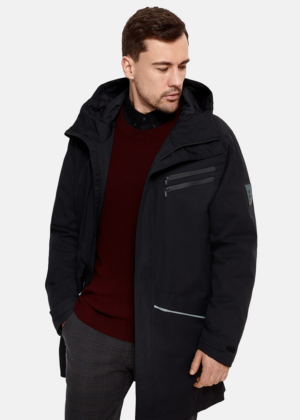 Huppa meeste kevad-sügis parka Marlo must (40 gr soojustusega) - Image 3