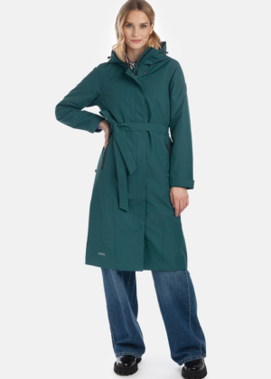 Huppa naiste kevad-sügis mantel Merje petroolroheline (ilma soojustuseta)-UUDIS - Image 1