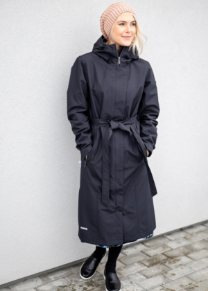 Huppa kevad-sügis mantel Merje must (ilma soojustuseta) - Image 1