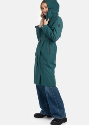 Huppa naiste kevad-sügis mantel Merje petroolroheline (ilma soojustuseta)-UUDIS - Image 2
