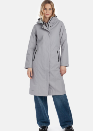 Huppa naiste kevad-sügis mantel Merje hall (ilma soojustuseta)-UUDIS - Image 4