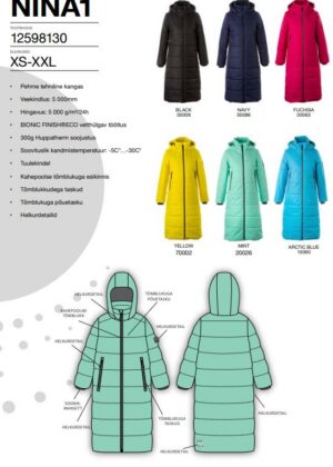 Huppa naiste talvemantel Nina roheline(soojustus 300 grammi)-kohe laos-super hind - Image 6