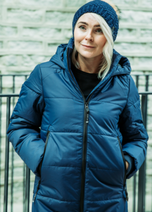 HUPPA  soe pikem tumesinine naiste talvemantel Nina (soojustus 300 grammi)-KOHE LAOS viimane XS(34) - Image 9