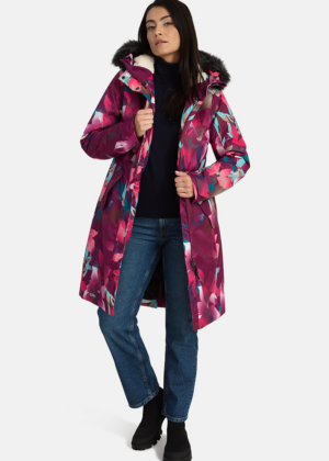 HUPPA pikem bordoo mustriline naiste talveparka Vienna-KOHE LAOS XS-VIIMASED-SUPER HIND - Image 2