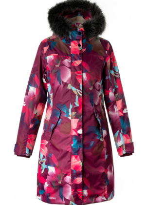 HUPPA pikem bordoo mustriline naiste talveparka Vienna-KOHE LAOS XS-VIIMASED-SUPER HIND - Image 1