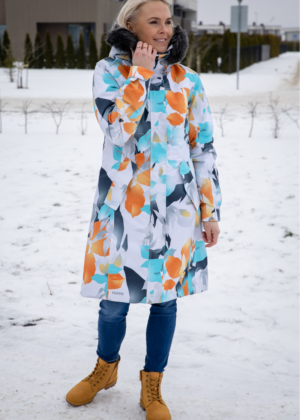 HUPPA pikem mustriline naiste talveparka Vienna-kohe laos  viimased - Image 7