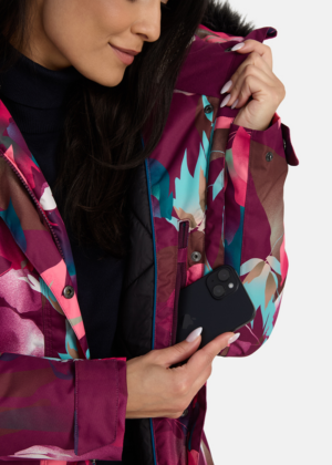 HUPPA pikem bordoo mustriline naiste talveparka Vienna-KOHE LAOS XS-VIIMASED-SUPER HIND - Image 7