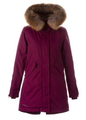 Huppa naiste talveparka Vivian bordoolilla naturaalkarvaga 200 gr soojustusega-kohe laos-SUPER HIND - Image 11