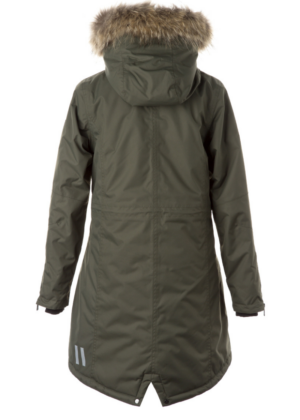 Huppa naiste talveparka Vivian 1 roheline naturaalkarvaga 200 gr soojustusega-vihma ja tuulekindel-SUPER HIND - Image 10