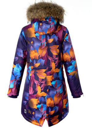 Huppa naiste talveparka Vivian kirju naturaalkarvaga 200 gr soojustusega-vihma ja tuulekindel-kohe laos viimased - Image 6