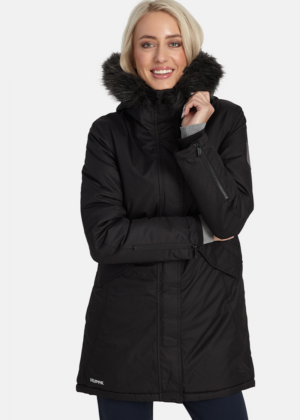 HUPPA naiste talveparka Vivian must  KUNSTKARVAGA(200gr soojustusega)-KOHE LAOS-HEA HIND - Image 2