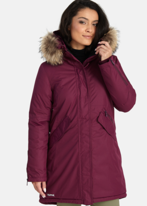 Huppa naiste talveparka Vivian bordoolilla naturaalkarvaga 200 gr soojustusega-kohe laos-SUPER HIND