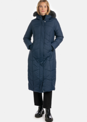 Huppa  soe pikk talvemantel Yesse tumesinine-kohe laos-super hind - Image 3