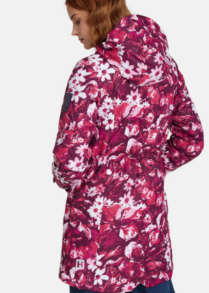 HUPPA naiste kevad-sügis parka Janelle bordoo lilleline (40gr soojustusega)-KOHE LAOS-SUPER HIND - Image 5